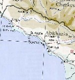 Map of Abkhazia