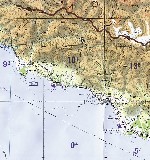 топографическая Map of Abkhazia