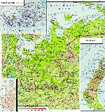 Map of Arkhangelsk Oblast