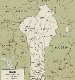 Map of Benin