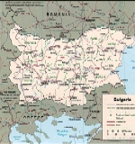 Administrative map of Bulgaria