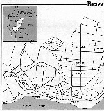 Map of Brazzaville