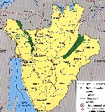Map of Burundi