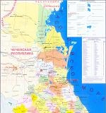 Map of Dagestan