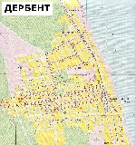 Map of Derbent