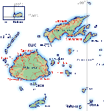 Map of Fiji