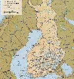 Administrative map of Finland