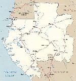 Map of Gabon