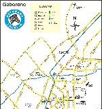 Map of Gaborone