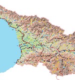 ���������� map Georgia in English
