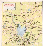 Map of Hyderabad and Secunderabad