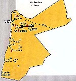 Map of Jordan