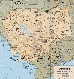 map of Cambodia