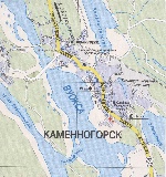 Map of Kamennogorsk