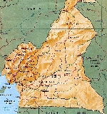 Administrative map of Cameroon