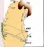 Map of Qatar