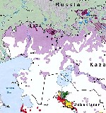 map of Kazakhstan