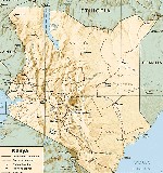 map of Kenya