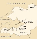 map of Kyrgyzstan