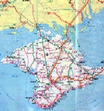 ������������� map of Crimea