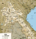 Map of Lao People's Democratic Republic