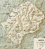 Map of Lesotho