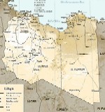 Map of Libyan Arab Jamahiriya