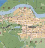 Map of Lodeynoye Pole