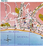 Map of Menton