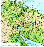 Map of Murmansk Oblast