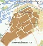 Map of Novokuybyshevsk
