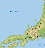 Map of Honshu Island