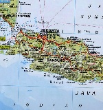 Map of Java Island