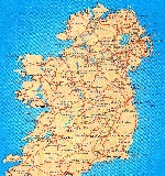Map of Island of Ireland