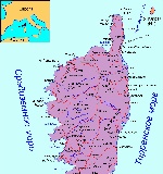 Map of Corsica