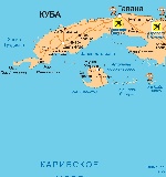 Map of Island of Cuba