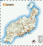Map of Lanzarote Island