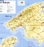 Map of Mallorca Island
