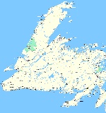 Map of Island of Newfoundland
