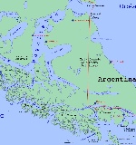 Map of Island of Tierra del Fuego