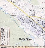 Map of Pikalevo