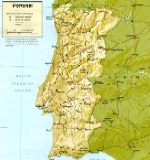Administrative map of Portugal