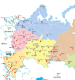 Map Russia � ����������� �� ����������� ������