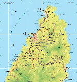 Map of Saint Lucia