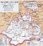 административная map северной осетии