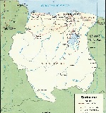 Map of Suriname