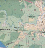 Map of Tikhvin