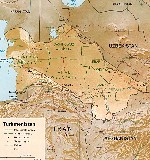 map of Turkmenistan