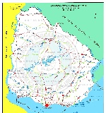 Map of Uruguay