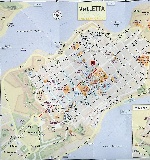 Map of Valletta